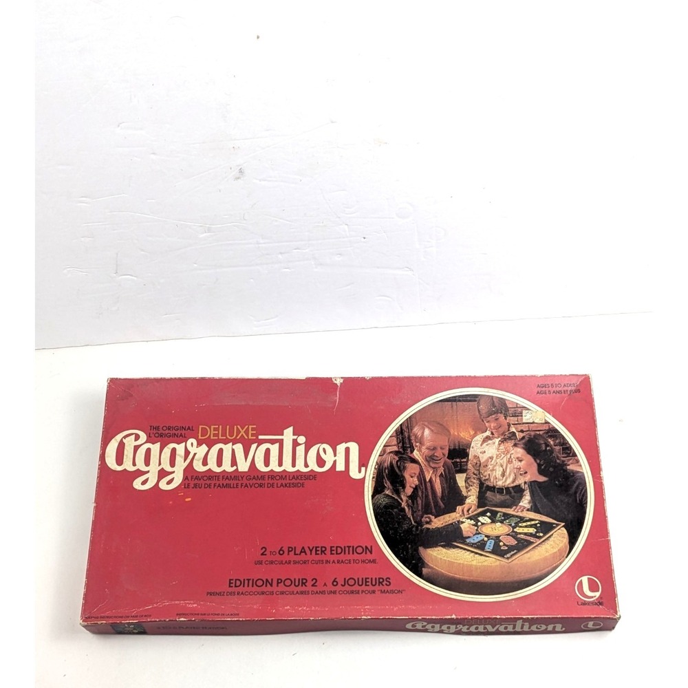 Deluxe Aggravation COMPLETE‎ Lakeside 1977 Party Family Game